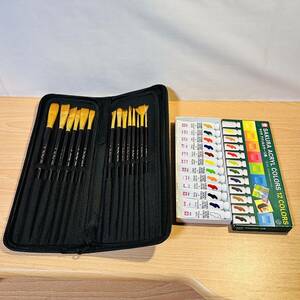 Zhu Ting paint brush 2~15 14 pcs set paintbrush artist brush Sakura acrylic fiber color 12 color 