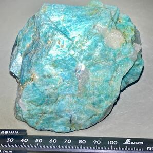 ペルー産大きな天然アマゾナイト原石771g激レア石^ ^出物^ ^の画像7