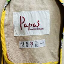 【美品】PAPAS　パパス　コットン　ジャケット　ベージュ　テーラードジャケット　3b 大きめサイズ50　_画像2