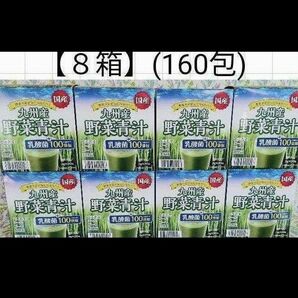 【国産】8箱[160包]九州産野菜青汁/乳酸菌100億個/
