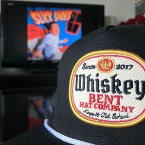 アメリカ Whiskey Bent hat メッシュキャップ ブラックの画像2