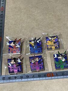  Disney pin badge 6 piece set NO*1