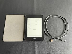  secondhand goods *Kindle Amazon E-reader black PQ94WIF Paperwhite no. 10 generation 32GB electron book Leader operation goods case attaching 