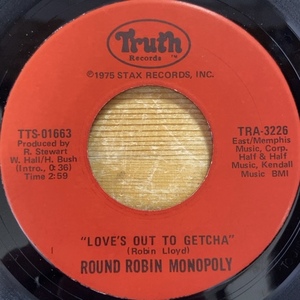 THE ROUND ROBIN MONOPOLY LOVE'S OUT TO GETCHA / AVERAGE MAN 45's 7インチ