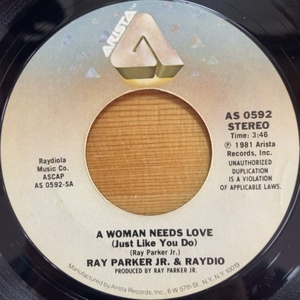 RAY PARKER JR. & RAYDIO A WOMAN NEEDS LOVE (JUST LIKE YOU DO) 45's 7インチ