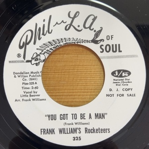 FRANK WILLIAM'S ROCKETEERS / HELENE SMITH YOU GOT TO BE A MAN (RE) 45's 7インチ