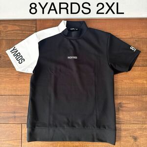 超美品　8yards モックネック　2XL ブラック　送料無料　ハチヤーズ