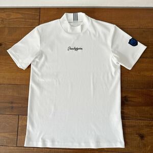 美品　パーリーゲイツ モックネックシャツ　6 ホワイト　送料無料　ポロシャツ