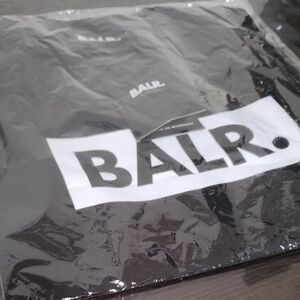 [値下げ][タグ付 訳あり未使用]BALR. ボーラー CLUB ATHLETIC Tシャツ BK 半袖 XS(日本サイズS)