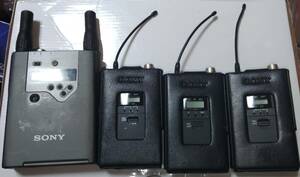 SONY Sony WRR-861 wireless microphone receiver & WRT-820 transmitter 3 point set 