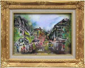 Art hand Auction Artist unknown Streetscape Oil painting [Authentic guaranteed] Painting - Hokkaido Gallery, Painting, Oil painting, Nature, Landscape painting