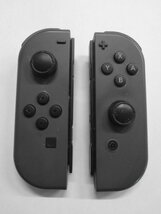 AN24-243 任天堂 ニンテンドー スイッチ Switch Joy-Con ジョイコン グレー L R 左右 セット 純正コントローラー 付属品 パーツ 動作確認済_画像1