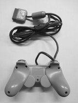 PS24-012 ソニー sony プレイステーション PS 1 デュアルショック 純正 コントローラー グレー SCPH-1200 レトロ 動作確認済 使用感あり_画像2