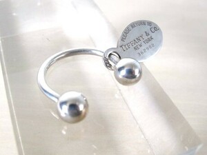 * Tiffany&Co Tiffany SV925 возврат tu брелок для ключа кольцо для ключей серебряный *