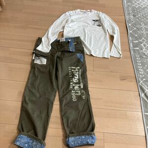 ズボン　ボトムス　アルマーニ　ハンテン　150 14a 男の子　セット　上下　まとめ売り　長袖　カットソー　トップス　HANG TEN