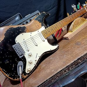 ◎Vintage Reproduction Ultimate Relic Custom Vintage 50`s Black Stratocaster レリック ＆ エイジド VintageCapa VintageWier◎の画像1