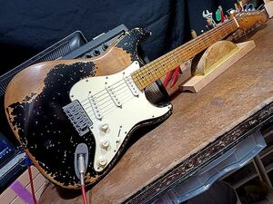 ◎Vintage Reproduction Ultimate Relic Custom Vintage 50`s Black Stratocaster レリック ＆ エイジド VintageCapa VintageWier◎