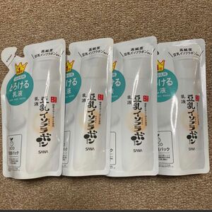 サナ　なめらか本舗　豆乳イソフラボン　乳液　NC （つめかえ用） 130ml×4