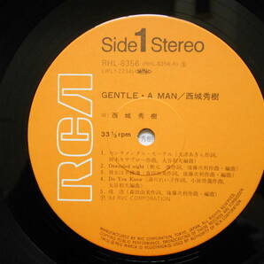 LP 帯付美盤! 西城秀樹/GENTLE A MAN☆RCA RHL8356 ピンナップポスター付! ★角松敏生の画像5