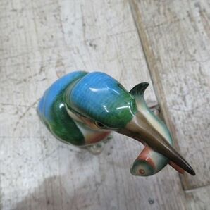 【USED/良品】 Herend HVNGARY HANDPAINTED/ヘレンド カワセミ 陶器 置物 検索用⇒ ハンガリー/フィギュリン/鳥/陶器人形/フィギア/E0414の画像6