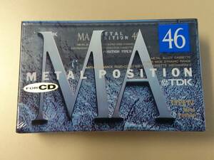 TDK「MA46」メタル カセットテープ METAL POSITION