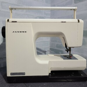 【ジャンク品】管1A52 JANOME ジャノメ ミシン Memory Craft MODEL6000 電源コード有り、フットペダル有り、ケース有り、通電OKの画像7