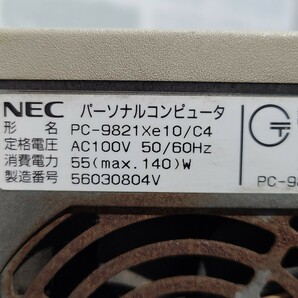 【ジャンク品】管1A114 NEC パーソナルコンピューター PC-9821Xe10/C4 通電OK HDD無し の画像7