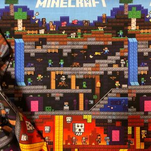 MINECRAFT マインクラフト(8)　生地　綿ポリ　はぎれ　匿名配送