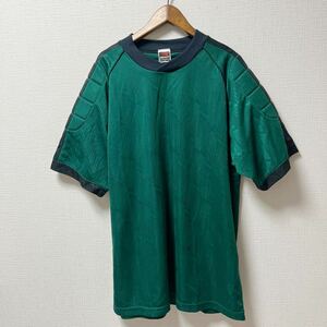 PENALTY ペナルティ ゴールキーパー GK 肩パッド 半袖シャツ ゲームシャツ Oサイズ グリーン ポリエステル