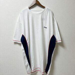 【新品】 FILA フィラ 半袖Tシャツ プラクティスシャツ 5Lサイズ ホワイト ポリエステルの画像1