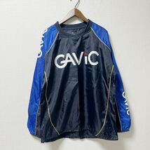 GAViC ガビック 長袖 ピステ Mサイズ ネイビー ポリエステル シャカシャカ_画像1