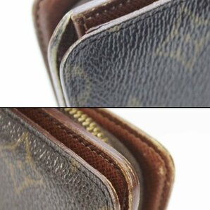 [中古]LOUIS VUITTON ルイヴィトン M61207 モノグラム ポルト パピエ・ジップ 二つ折り財布の画像4