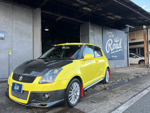 【諸費用コミ】返金保証included:岐阜Prefecture発 2006 Suzuki Swift 1.6 スポーツ カーボンボンネット トラストエアクリ