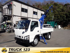 【諸費用コミ】:2005Nissan Atlas (IsuzuElfOEM)3t 標準10尺 横置 4-stageCrane radio control ZR224 Tadano スムーサー