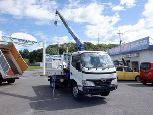 [ various cost komi] repayment with guarantee : Heisei era 22 year Hino Dutro long made by "Tadano" 3 steps hook in crane 6 speed inside carrier size 352.180.38.