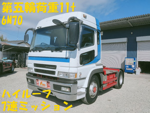 [1357] スパグレ トラクタヘッド 第五輪荷重11t engine6M70 High Roof 7 speed manual スーパーグレート☆