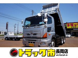 【諸費用コミ】:平成27年 プロフィア 8.7t 3軸 2デフ ダンプ 380ps 新明和/DRS11-02SC 自動シート付 大型 ☆新潟県発☆