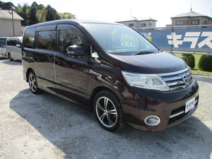 ☆ Chiba 2009 Nissan Serena 2.0 Highwayster Inspection Управление по инспекции транспортных средств 2 года слева и правая навигация на электроэнергии ТВ 80 000 км и т. Д.