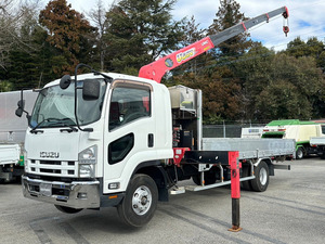 【諸費用コミ】返金保証included:2014 Isuzu Forward Crane 4-stage RCincluded アルミ平 5.5m Vehicle inspectionincluded