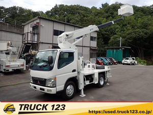 2005MitsubishiCanter elevated作work vehicle 12m Tadano AT-121 走行5.2万km 塗装済 中古truck バケット後方格納