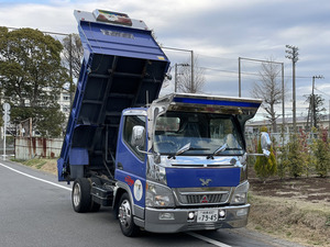 【諸費用コミ】:2003 Mitsubishi Fuso Canter 低床 Dump truck Odometer18,000km Vehicle inspectionincluded