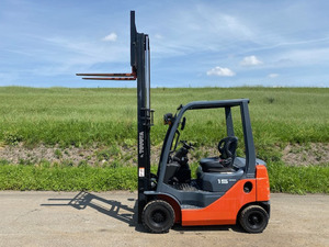 【諸費用コミ】:★埼玉発★ 中古 forklift 2007 Toyota 8FGL15 1.5tonne 652hours 少アワー ガソリン 動画有!