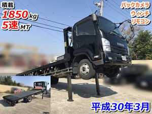 【諸費用コミ】返金保証included:2018 Isuzu Forward Self loader 積載1850kg 6 speed manual 走行163,847km