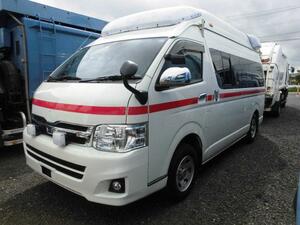 【諸費用コミ】:◆福岡 北九州 (有)ゼンショー◆ 2012 Toyota HiAce Van ハイメディック 救急vehicle 4WD