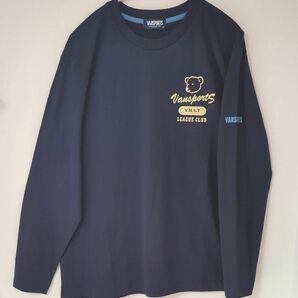 【新品】タグつき　VAN SPORTS　ヴァンスポーツ　長袖Tシャツ　メンズ　サイズLL　ネイビー　ロンT　ベアロゴ　抗菌防臭