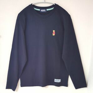 【新品】タグつき　VAN SPORTS　ヴァンスポーツ　長袖Tシャツ　メンズ　サイズM　ネイビー　ロンT　ロゴタグ　抗菌防臭