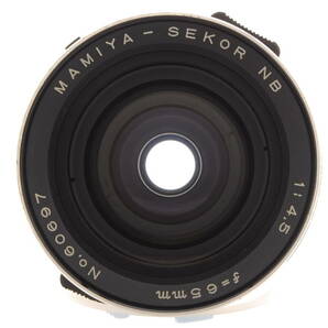 ＜良品＞ MAMIYA SEKOR NB 1:4.5 f=65mm マミヤ レンズ RB67 中判 簡易動作確認済 #332の画像3