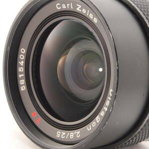 ＜良品＞ CONTAX 25mm f2.8 Carl Zeiss Distagon T* C/Y マウント マニュアル レンズ 簡易動作確認済 C-486の画像2