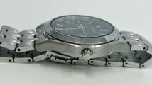 SEIKO セイコー SPIRIT スピリット V158-0AZ0 黒文字盤 デイデイト ソーラー メンズ腕時計 稼働品_画像4