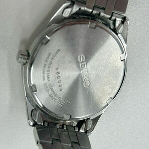 SEIKO セイコー SPIRIT スピリット V158-0AZ0 黒文字盤 デイデイト ソーラー メンズ腕時計 稼働品の画像7